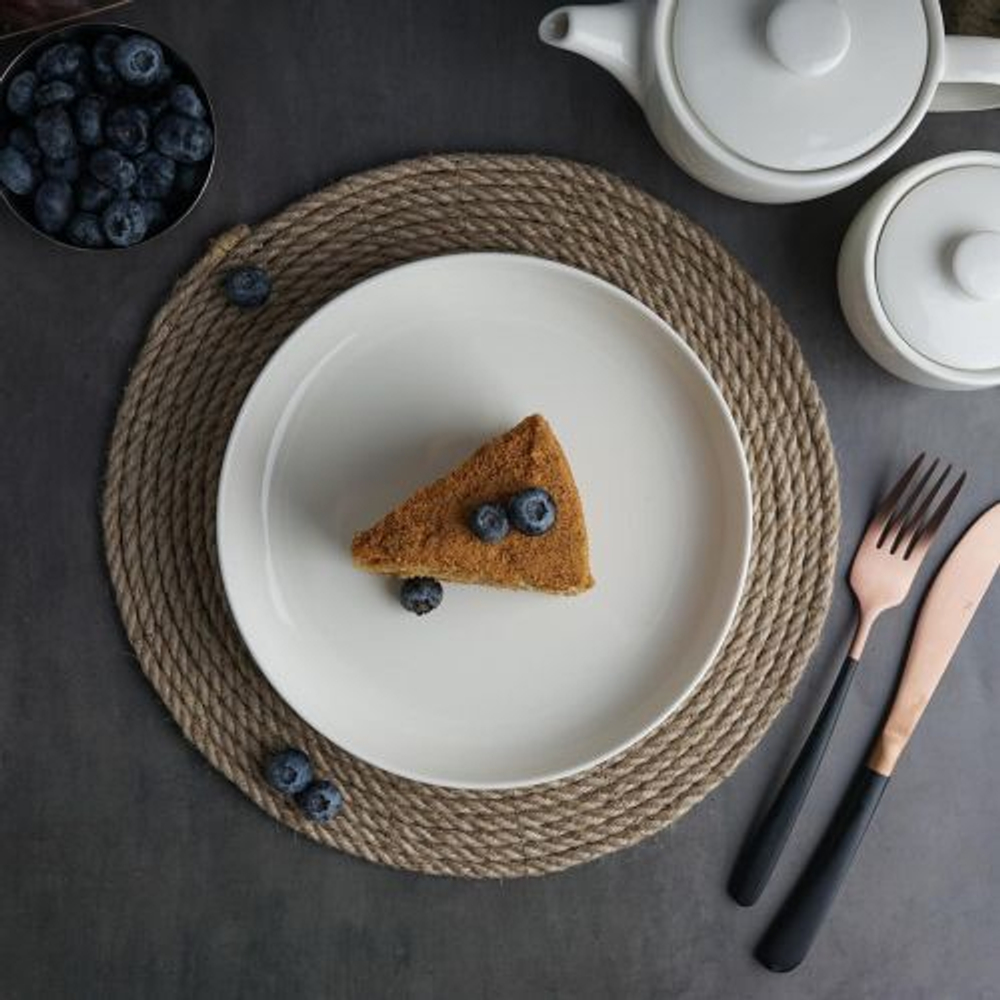 Тарелка c бортом 21,5см, фарфор "NOBLE" серия "Fine Plus"