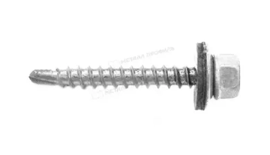Саморезы 4,8х(28-35) кров., сверло, белые RAL 9003