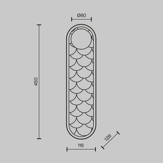 Настенный светильник (бра) Maytoni MOD473WL-L25BSK