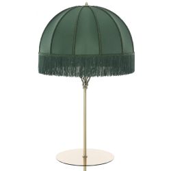 Citilux Базель CL407932T Торшер бронза со столиком и зелёным абажуром