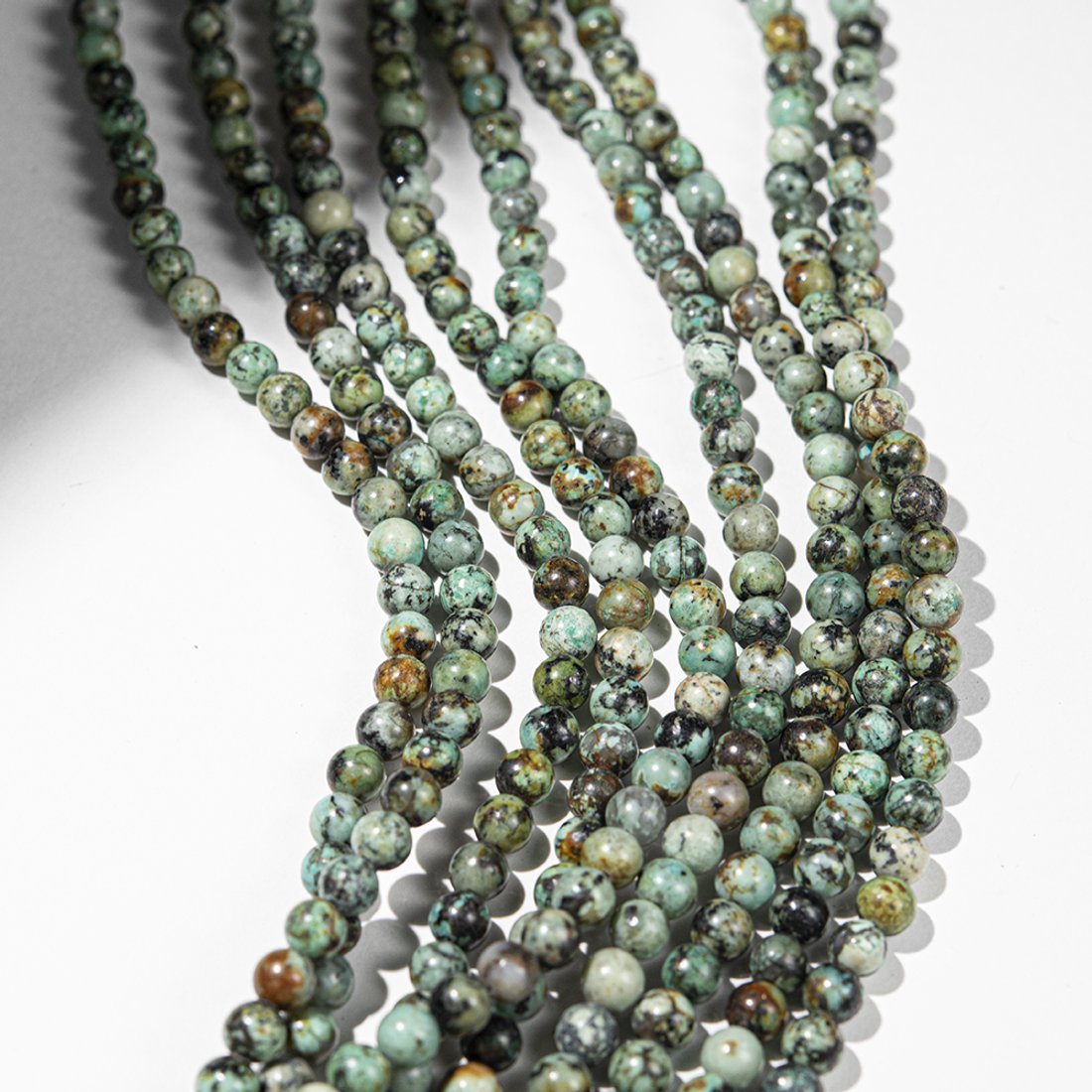 Хризоколла натуральная, 6,5мм, шар