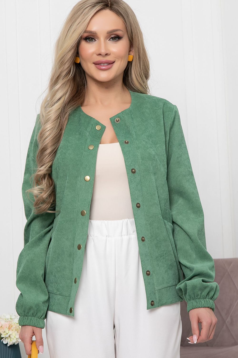 Бомбер "Диамант" (грин) Б5868 LT Collection (Акция)