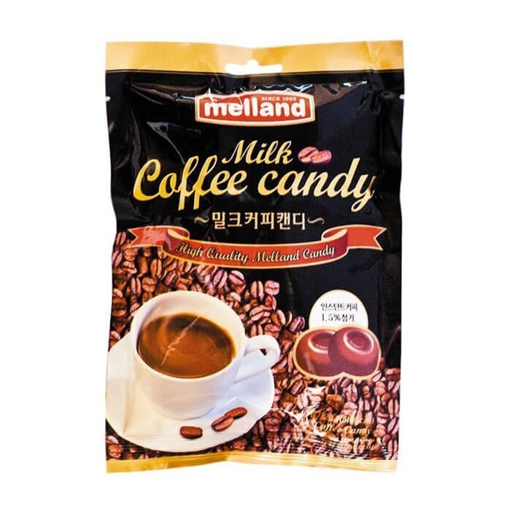 Карамель леденцовая Melland Milk Coffee Candy со вкусом кофе с молоком 100 г