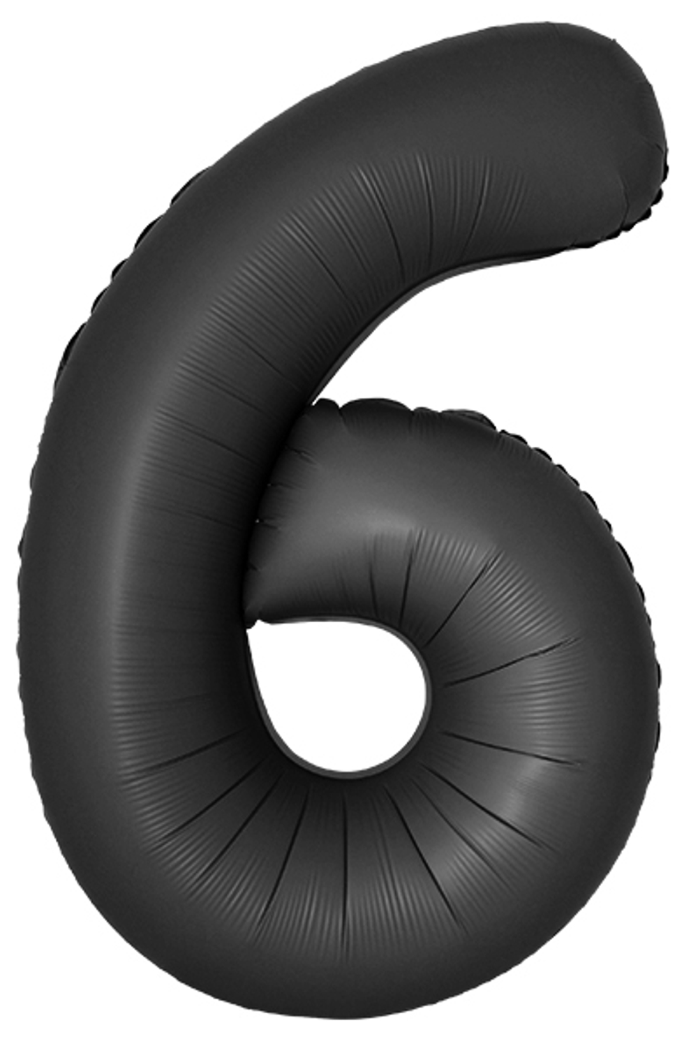 Цифры 102 см "Черные сатиновые" слим (slim)