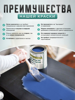 Краска для мебели, дерева и пластика матовая без запаха Гумвнутрянка палисандр 1 литр.