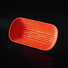 Прямоугольная пластиковая корзина, 30х14 см, до 1000 г теста