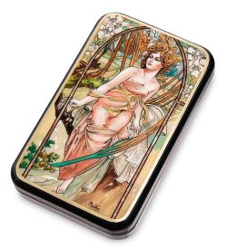 ШК-55/ 28 Шкатулка «Утреннее пробуждение» Альфонс Муха, исп. Маркова