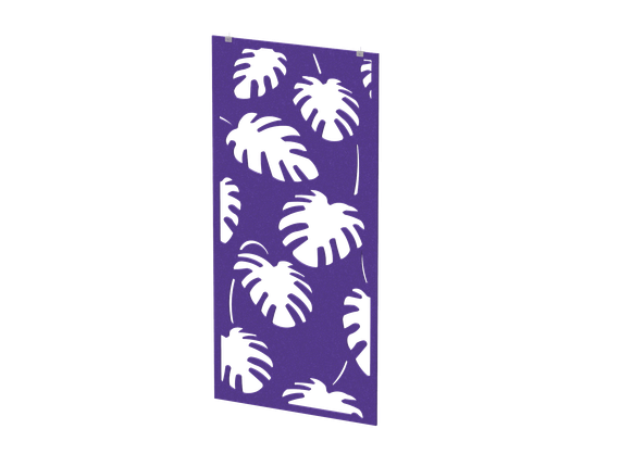 Перегородка с декором "Пальмы" (фурнитура в комплекте) 120х1,2х240