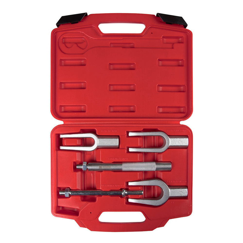 МАСТАК (100-55005C) Набор съемников шаровых опор и рулевых наконечников, зев 18, 24, 29 мм, вилки, кейс, 5 предметов