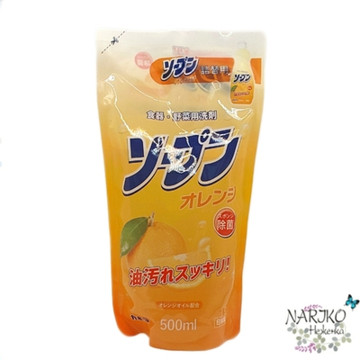 Жидкость для мытья посуды Kaneyo Sopun Orange Сладкий апельсин, мягкая упаковка 500 мл.