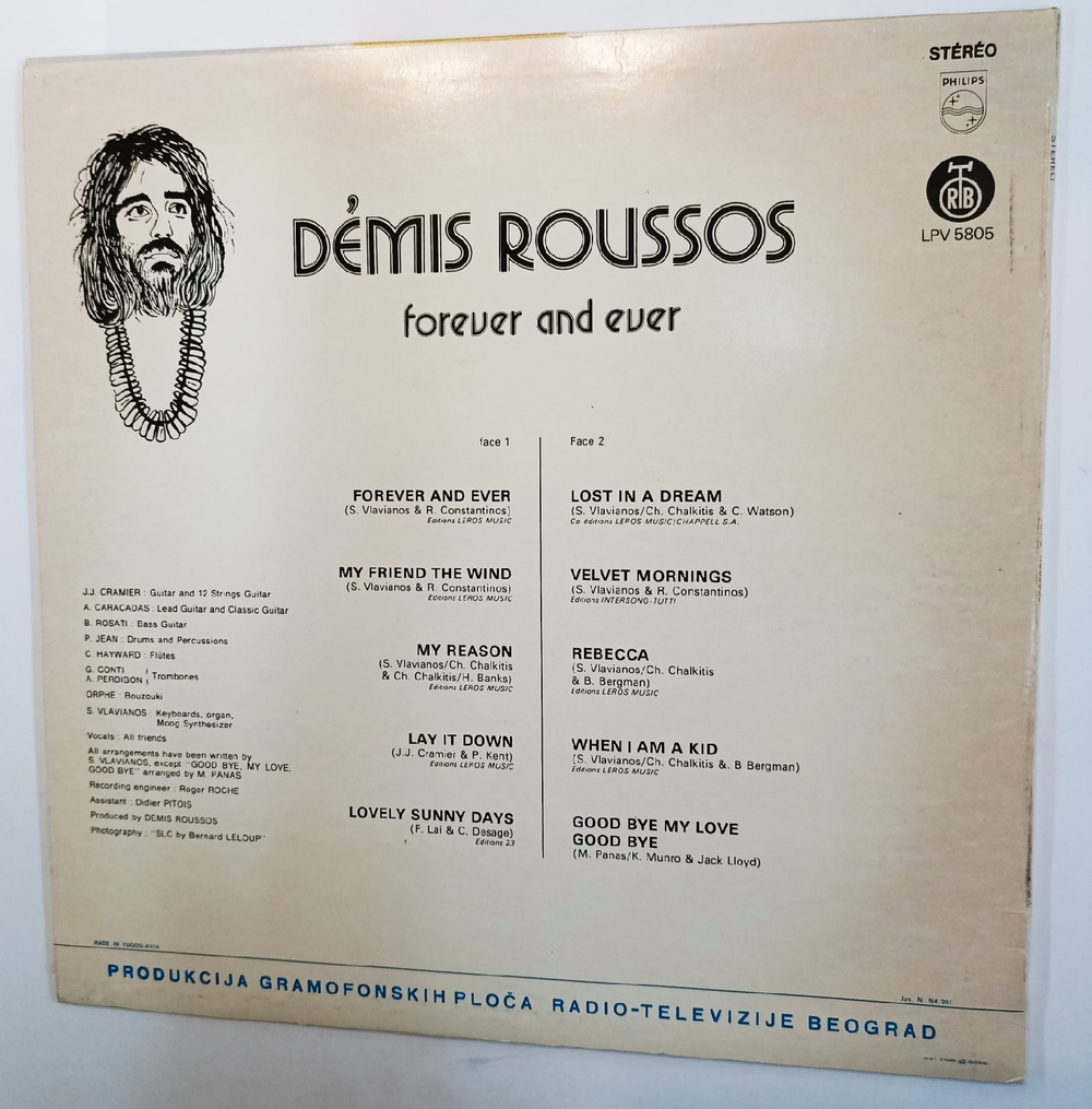 Demis Roussos Forever And Ever (Yugoslavia)