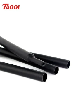 Водонепроницаемая термоусадочная трубка диаметром 24 мм с клеевым слоем, соотношение термоусадочных свойств 4:1, черная, 1,22 метра