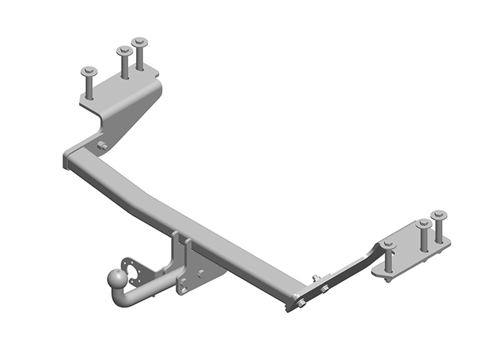 Фаркоп для Great Wall Hover H6 2013-2016 без снятия и выреза бампера. Нагрузки: 1500/75 кг, GW 11