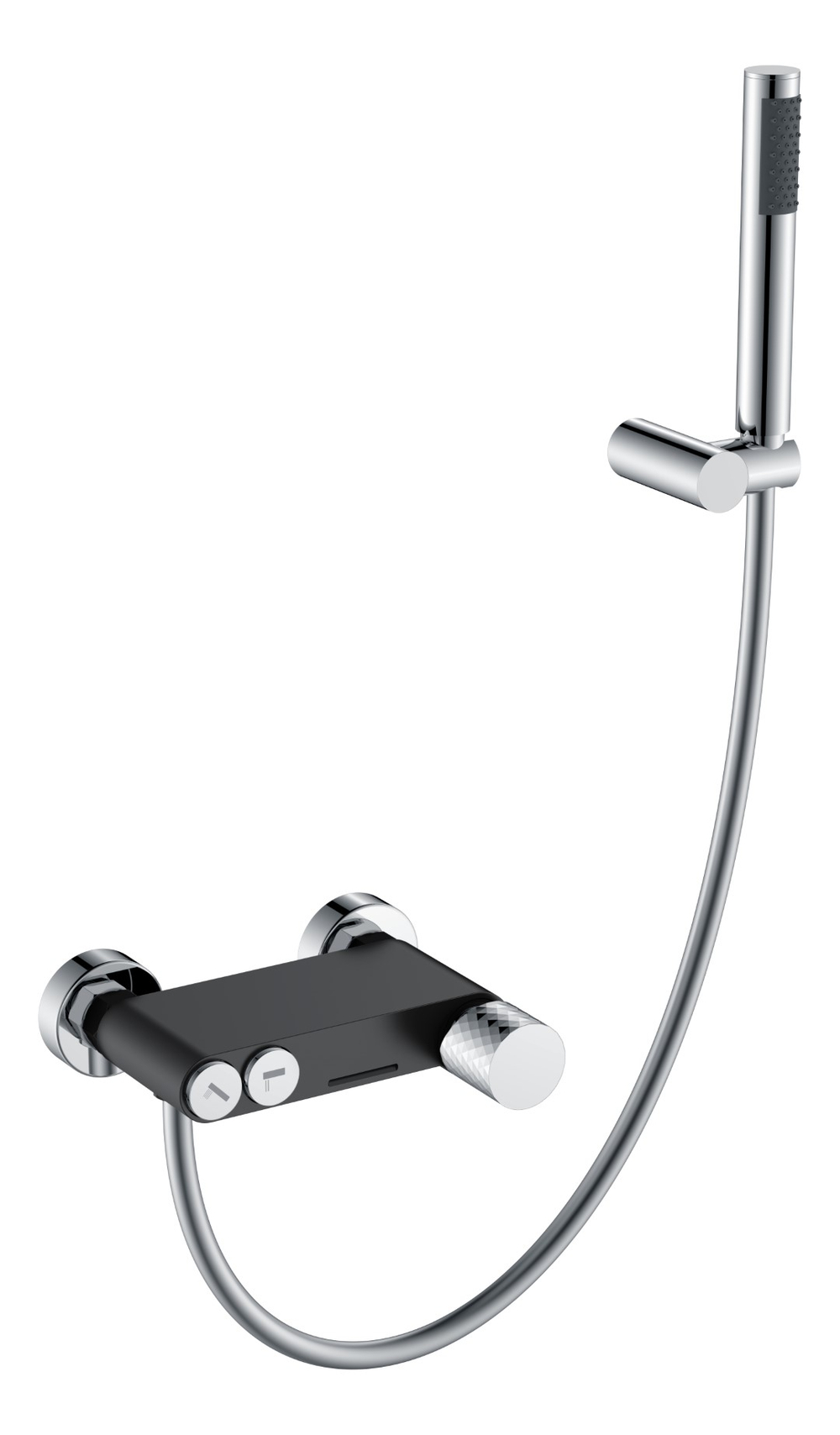 Boheme Смеситель STICK для ванны BLACK DIAMOND CHROME