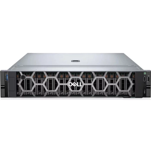 Сервер Dell PowerEdge R760 (up to 16 SAS/SATA +8 NVMe Direct) / 2 x Intel Xeon Gold 6444Y 3.6G, 16C/32T, 16GT/s, 45M Cache, Turbo, HT (270W) DDR5-4800 / 8 x 32GB RDIMM, 4800MT/s Dual Rank / 4 x 2.4TB SAS ISE 12Gbps 10K 2.5" HD Hot Plug / 3 x 3.84TB, Enter