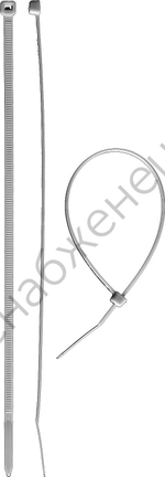 ЗУБР КС-Б1 9 x 760 мм, нейлон РА66, кабельные стяжки белые, 50 шт, Профессионал (309010-90-760)