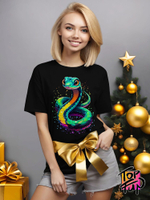 Футболка Милая змейка цветная