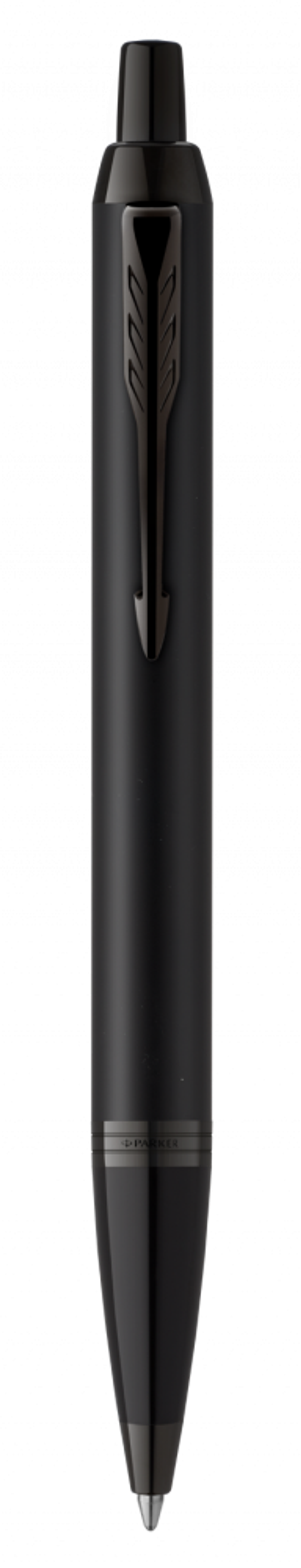 Подарочный набор Parker: черный ежедневник и черная шариковая ручка Parker IM Black Edition, цвет чернил синий