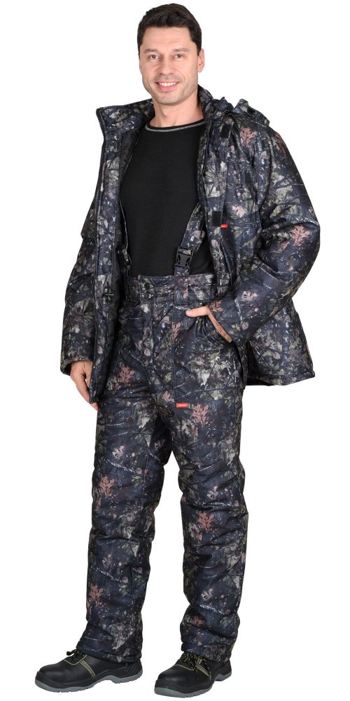 Костюм &quot;СИРИУС-Тайга&quot; зимний: куртка, брюки. (тк.Алова) КМФ Темный лес (меркурий)