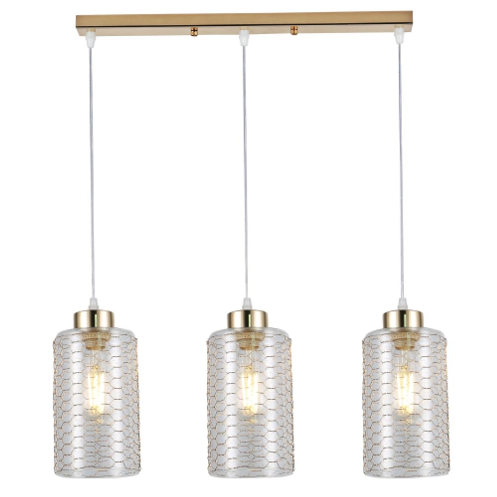 Светильник подвесной (подвес) Rivoli Malice 9124-203 3 х Е27 40 Вт модерн потолочный | Rivoli