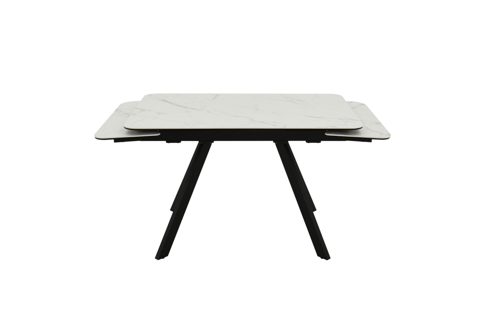 Стол Аврора Леон NEW, Керамогранит, Черный/Calacata vaglioro