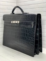 Портфель Hermes из кожи крокодила