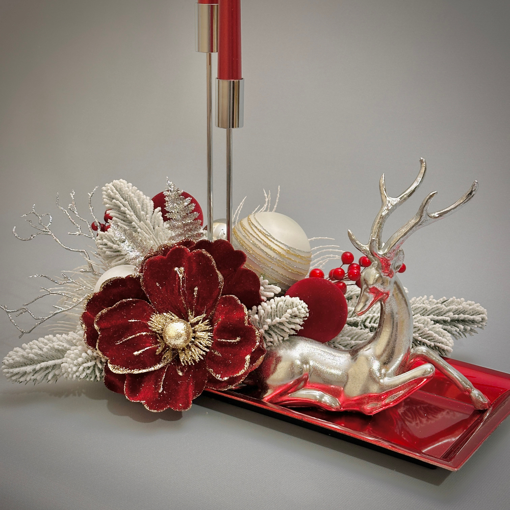 «Рождественская сказка» - новогодняя композиция со свечами