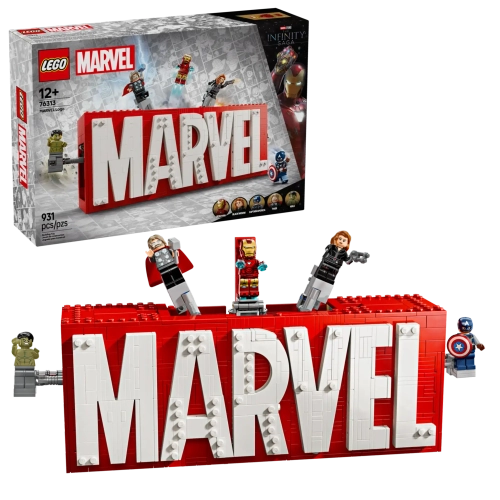 Конструктор LEGO Marvel 76313 Логотип с минифигурками
