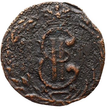 Полушка 1770 КМ Екатерина II "Сибирская монета"