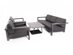 "Гранада" лаунж-зона из алюминия со столиком из HPL