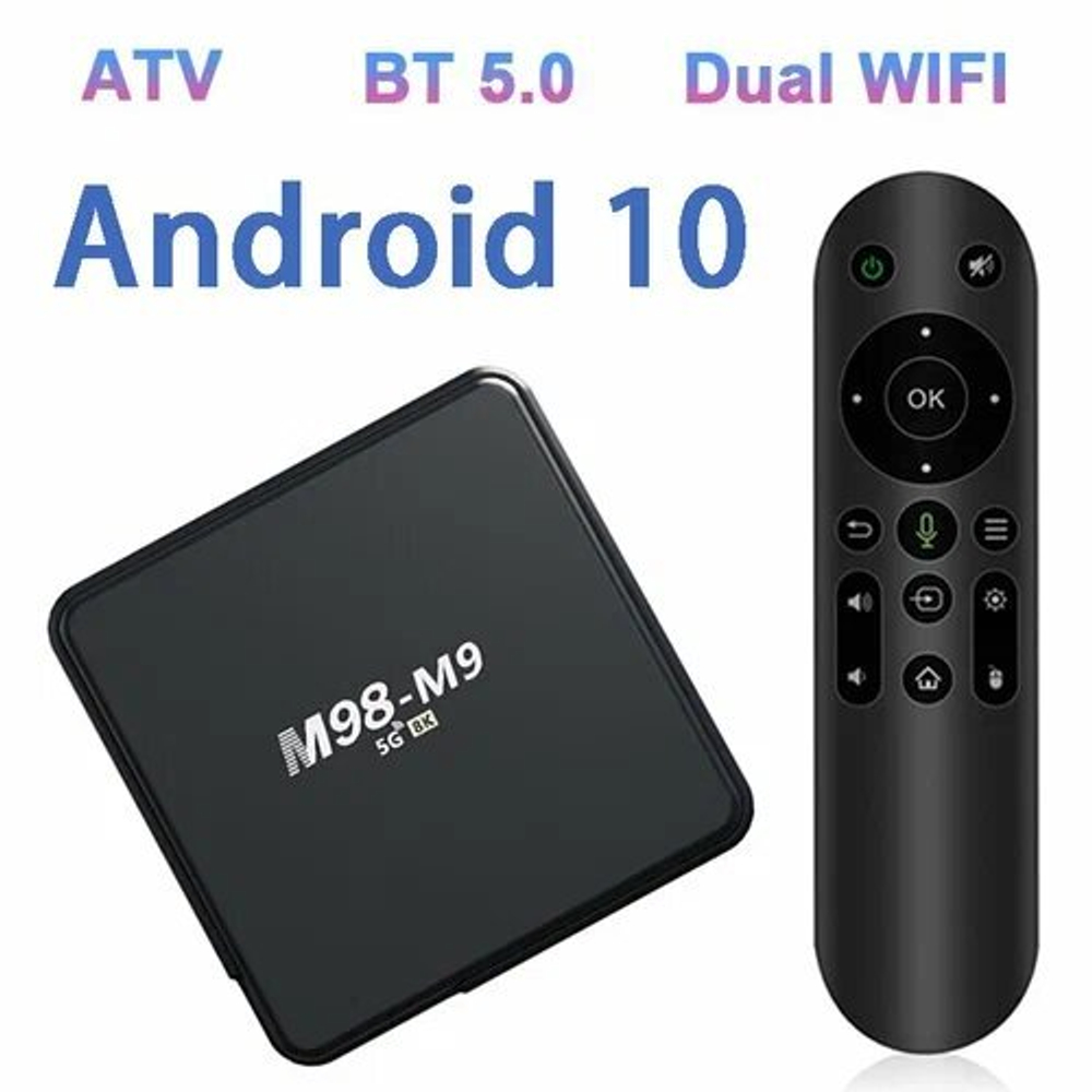 "Smart TV Set Top Box M98-M9" - ТВ-приставка с разрешением 4К и памятью 16Гб