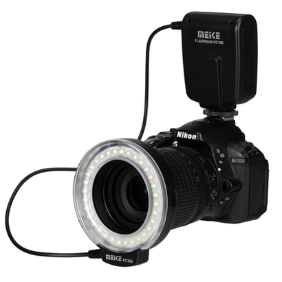 Кольцевая вспышка Meike FC-100 Macro LED Ring Light Flash