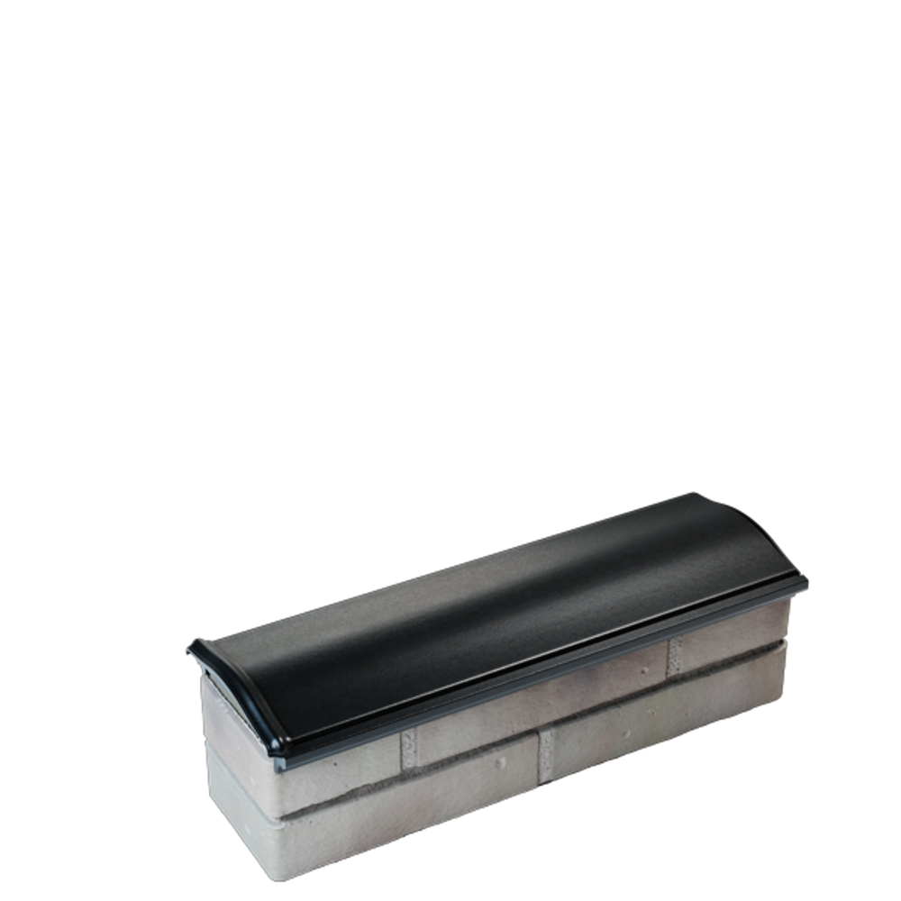 Парапет полимеркомпозитный Monblan 130мм (0,5 кирпич) черный