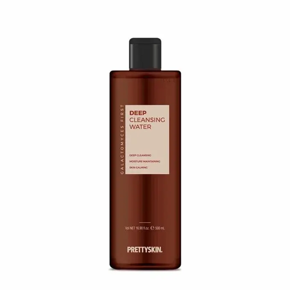 PrettySkin Water Cleansing Galactomyces First Deep Вода для лица глубоко очищающая с экстрактом галактомисиса, 500 мл