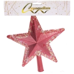 Звезда на елку «Волшебное сияние» 22*27 см, Красный