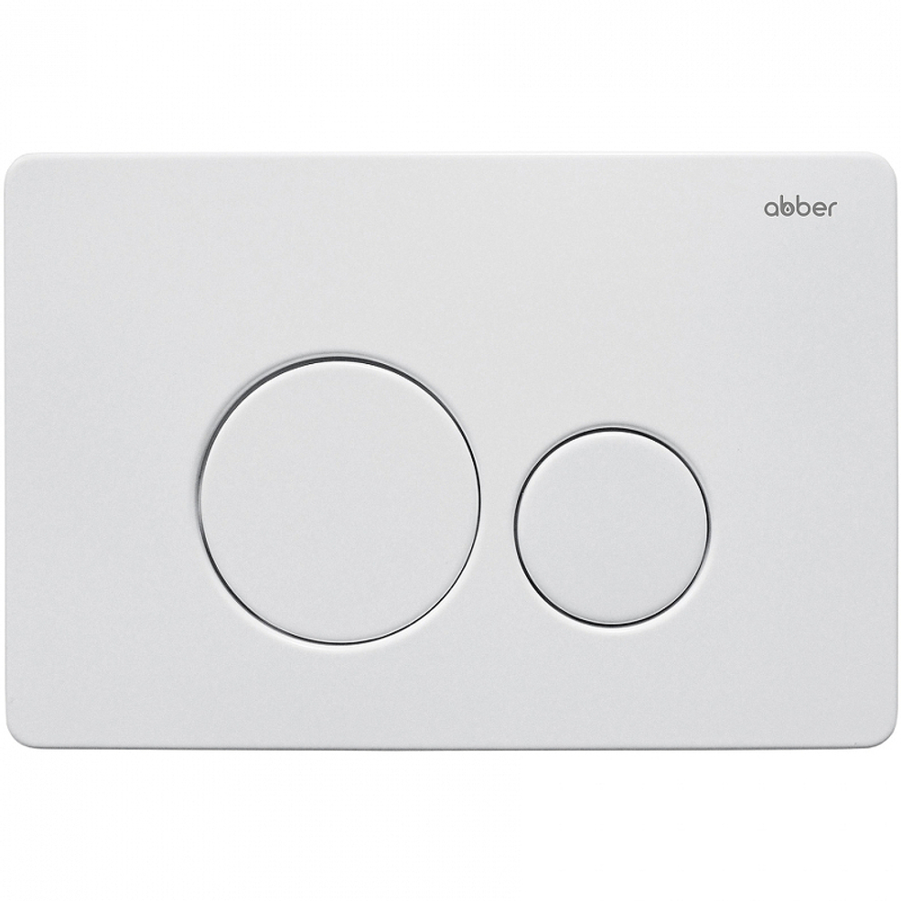 Клавиша смыва Abber AC0121MW Белая матовая