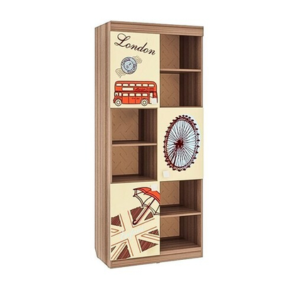 Стеллаж Челси ясень шимо темный/крем