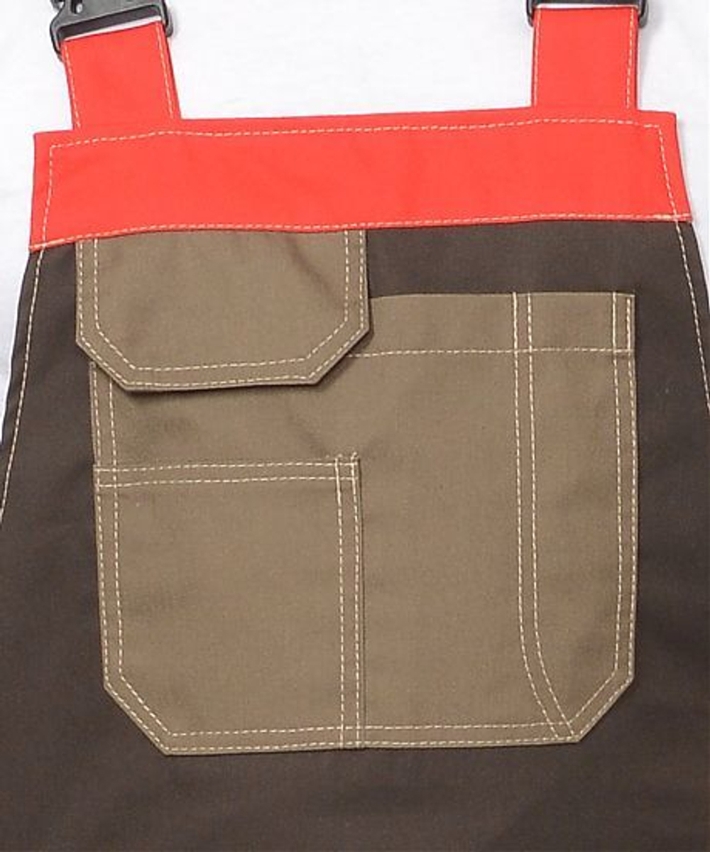 Полукомбинезон "Мега" св.коричн. с коричн. и красным