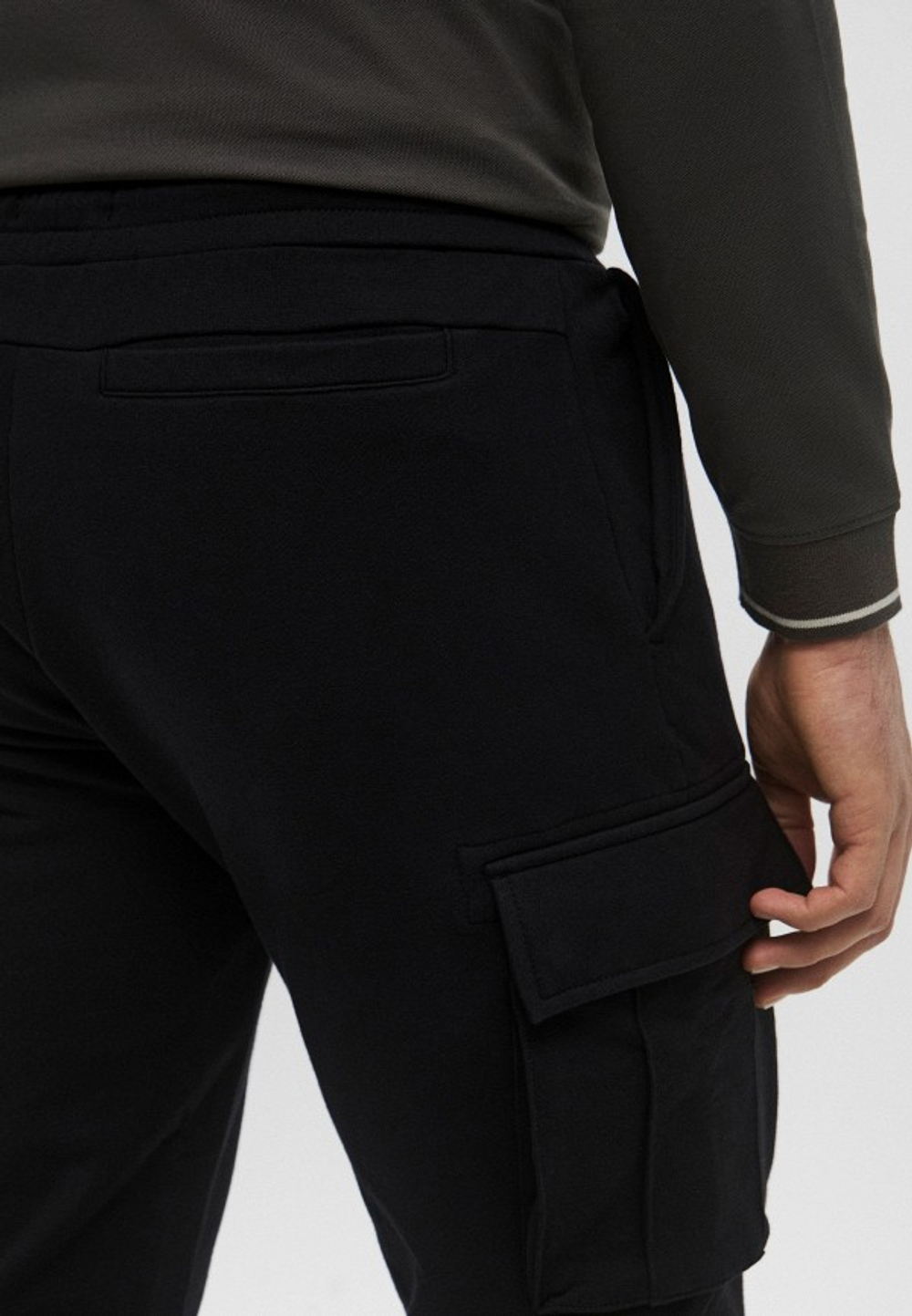 Брюки муж. Aeronautica 860 карго хлопок база черный