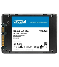 Твердотельный накопитель Crucial SSD Disk BX500 1000GB SATA 2.5” 7mm (540 MB/s Read 500 MB/s Write), 1 year, OEM