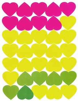 Мои первые развивающие наклейки. Сердечки