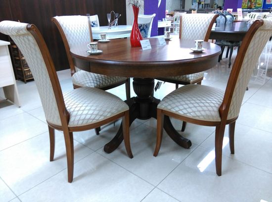 Стол круглый "Консул" (дуб/тон орех)