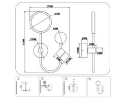 Ambrella Настенный светодиодный светильник со сменной лампой LineTech FL51601