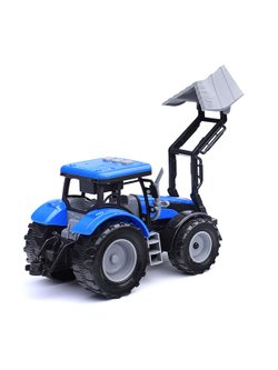Игрушка Трактор с грейдером со светом и звуком синий (550-46J)