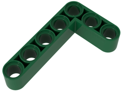 Lego Подъемный рычаг 3x5 L-образной формы толстый темно-зеленый