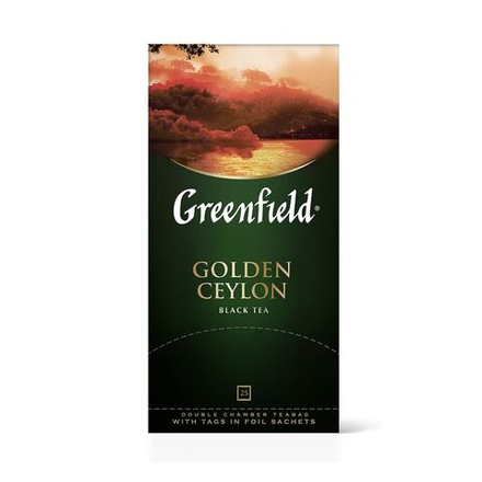 Greenfield черный чай Golden Ceylon, 25 пакетиков