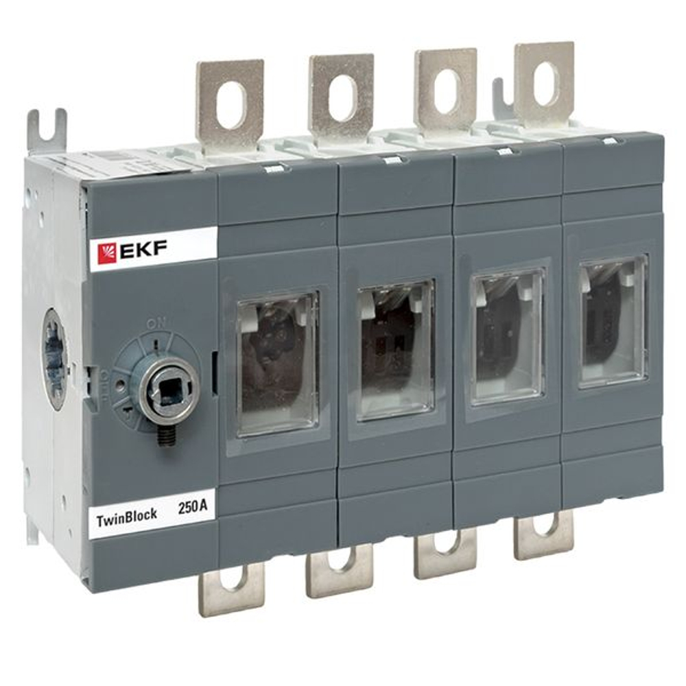 Рубильник 250A 4P без рукоятки управления TwinBlock EKF