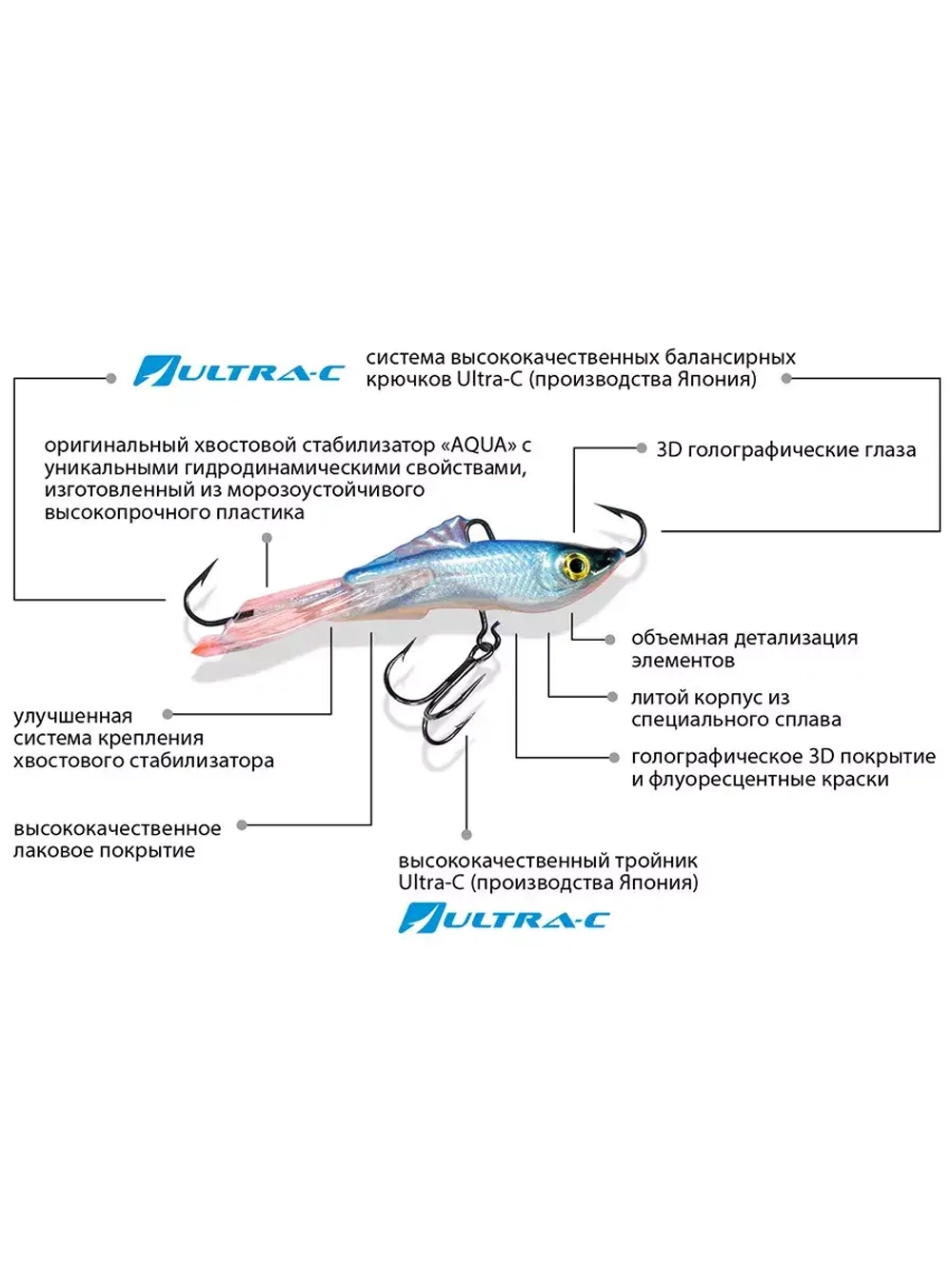 Балансир рыболовный RUNNER NEW-5 57mm 2 штуки 12 г.