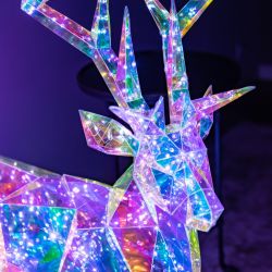 ULD-R501 220V DEER Светильник декоративный Олень. 500 светодиодов. Белый свет. Цвет корпуса радужный. TM Uniel