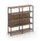 Shelf System Двухсекционный стеллаж четырехярусный SN.STM-421 Дуб Табак/Металл Антрацит 1590*400*161
